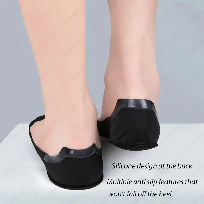 1 Pair Shock Absorbing Heel Sock Low Cut Non Slip Soft Sponge Boat Socks Invisible Anti Slip Breathable Indoor Socks product view