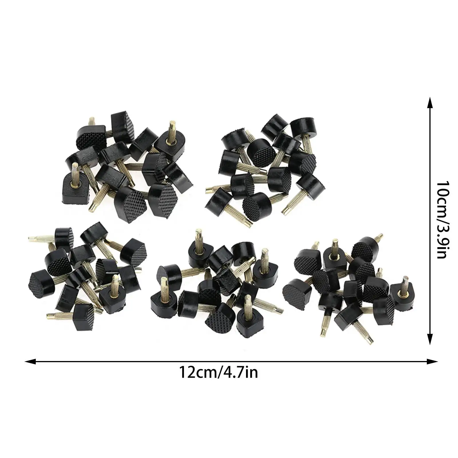 60Pcs High Heel Shoe Repair Nail 5 Different Size Shoe Repair Tips Taps Dowel Lifts Replacement product view