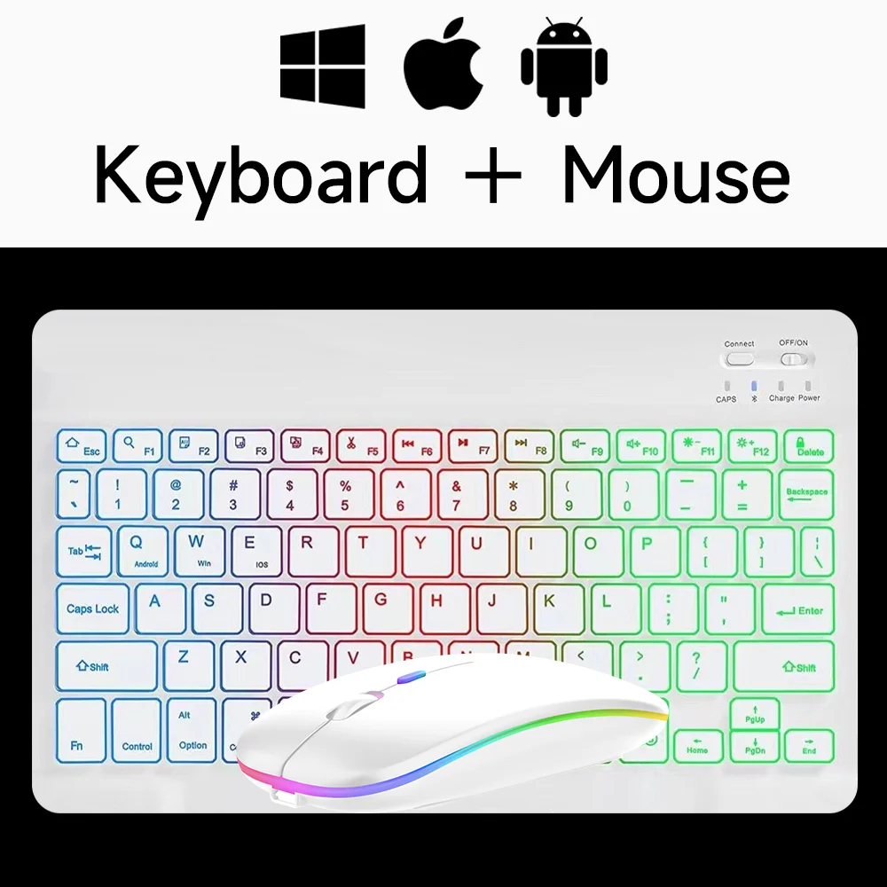 Wireless Bluetooth Keyboards For Mini Backlight Keyboard For Tablet Keyboard and Mouse product view
