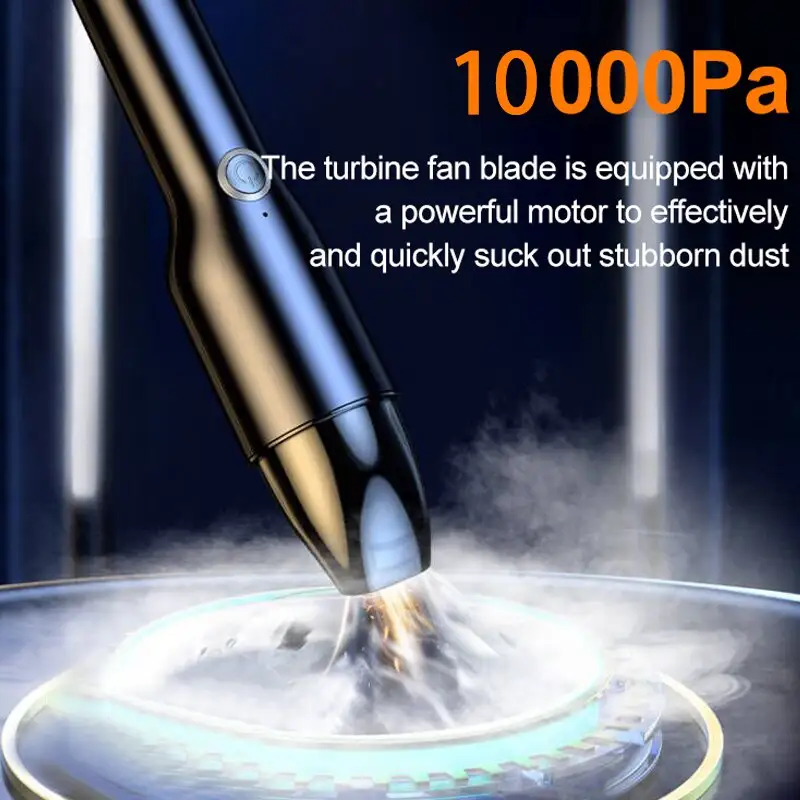 New Design Car Vacuum Cleaner 10000PA Strong Suction Wireless Portable Vacuum Cleaner For Car Home Desktop Keyboard Cleaning product view