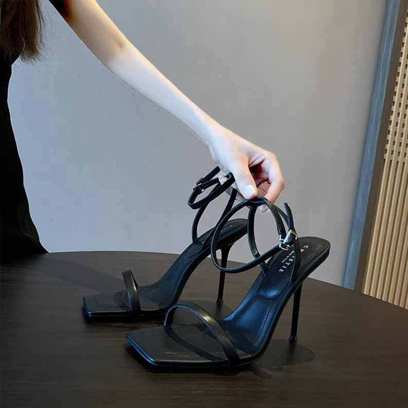 Summer New Elegant CelebrityLike Design Chic Stiletto Open Toe Strap Sandals Women High Heels for Women and Ladies detail
