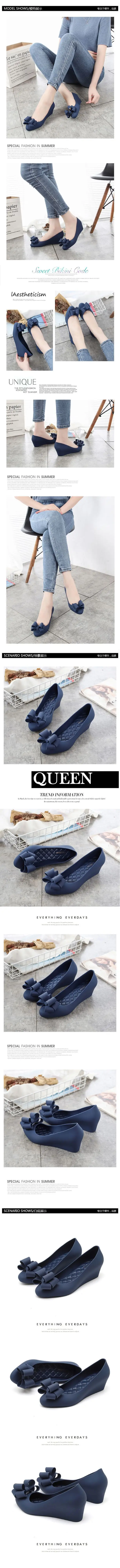 New Womens Fishmouth Matte Jelly Sandals PVC Material Waterproof Fashion Beach Shoes 5cm Heightening Slope Heel detail