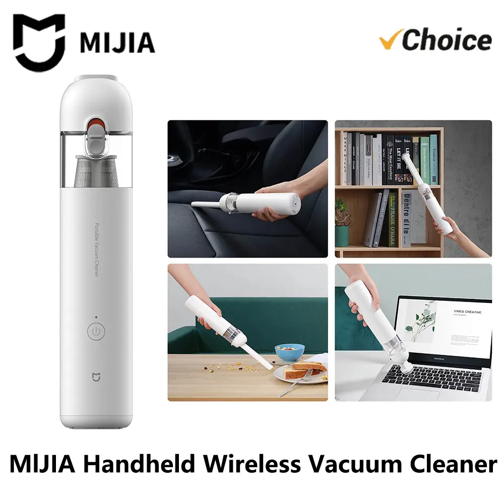 New MIJIA Handheld Vacuum Cleaner Portable 13000Pa 2 Gear Cordless Multifunctional Nozzle Dual Filtering Home Car Dust Catcher