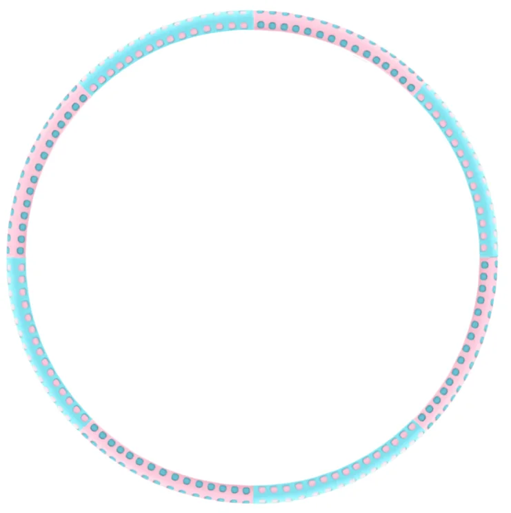 Good Quality Custom Hoop Weight Loss Adjustable Exercise Hula Ring Hoop Fitness Weighted Hula Ring Hoops for Adults detail