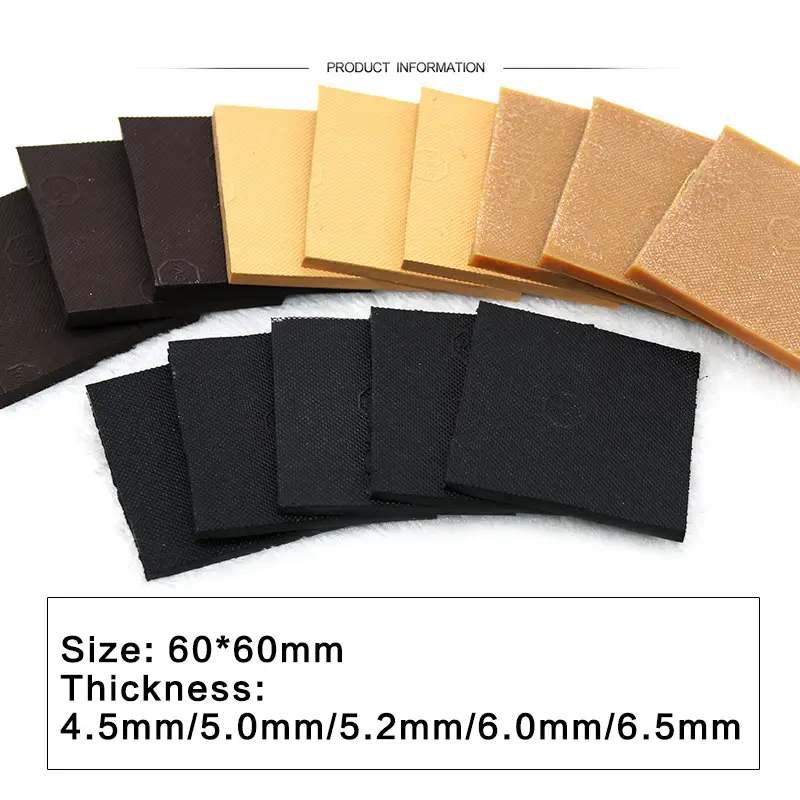 1 Pair DIY Rubber Sole For High heels Repair Shoes Tire Grain Wave Pattern Repair Worker Shoes Outsole Stick On Soles Heel Pads product view