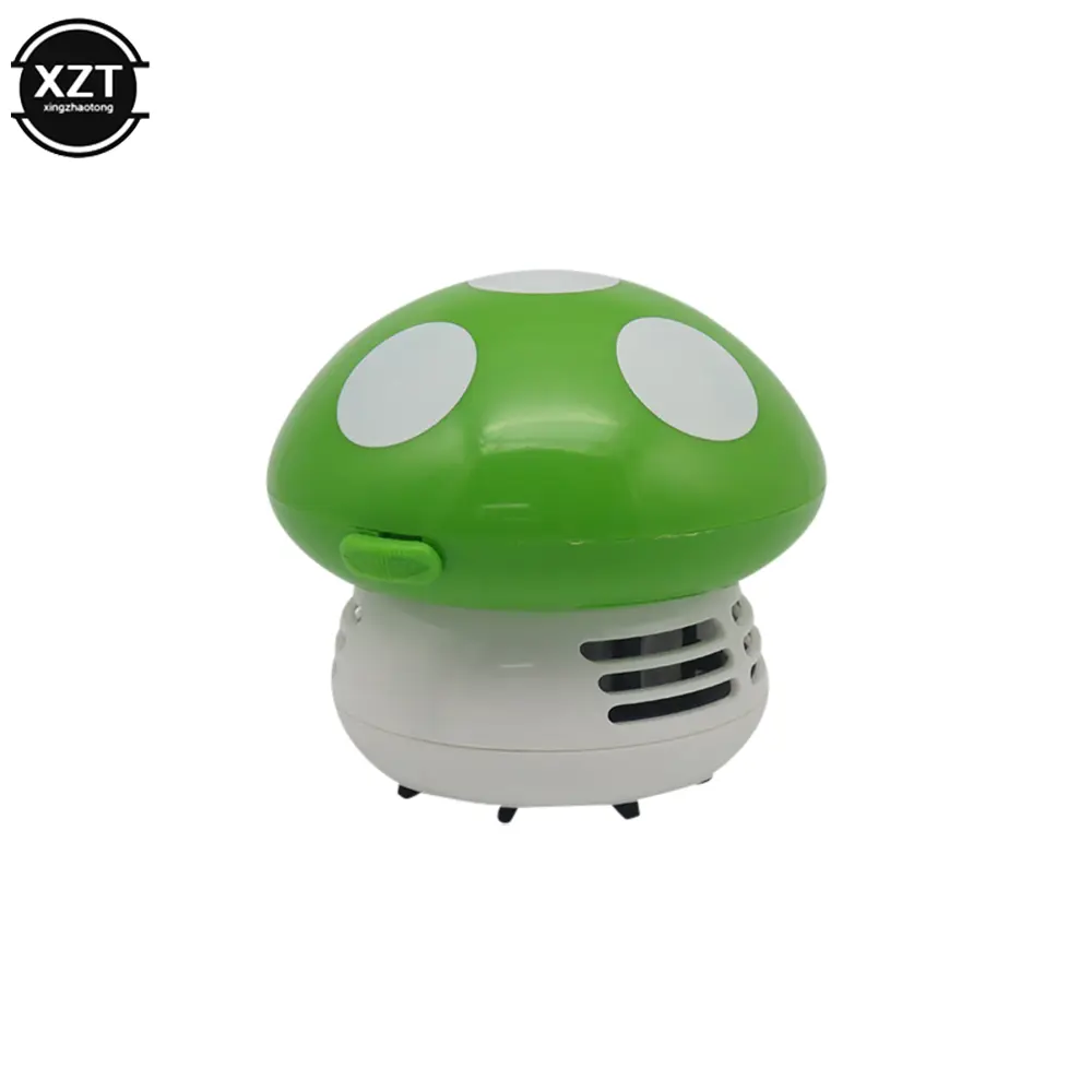 Mini Desktop Vacuum Cleaner 6 Colors Cute Small Mushroom Corner Desk Table Dust Vacuum Cleaner For Car Home Computer New Sweeper product view