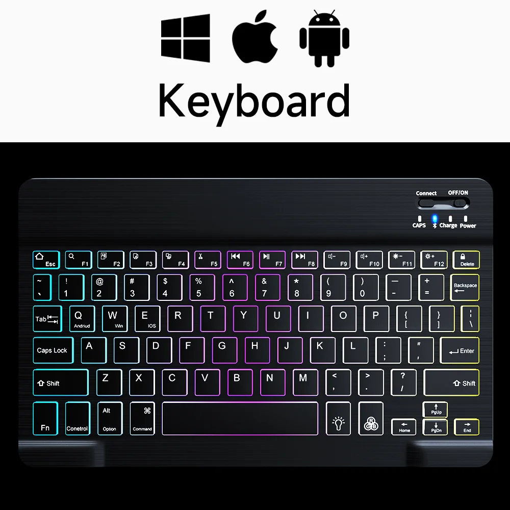 Wireless Bluetooth Keyboards For Mini Backlight Keyboard For Tablet Keyboard and Mouse product view