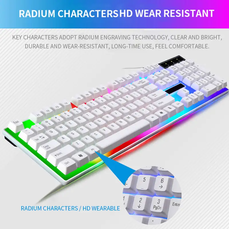 RGB Gaming Keyboard Gamer Keyboard And Mouse Kit Wired Mechanical Keyboard Gaming Keyboard And Mouse Combo For PC Gamers product view