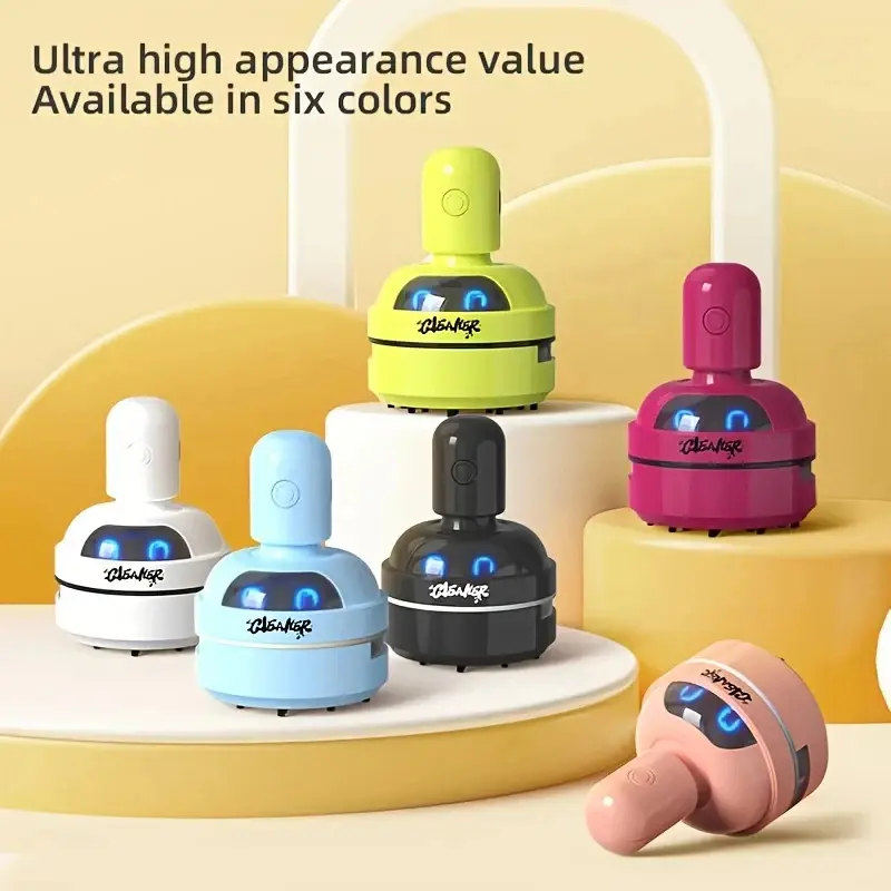 Mini Desktop Vacuum Cleaner Portable Usb Rechargeable 3speed Handheld Computer Dust Collector For Home Office Keyboards Cleaning product view