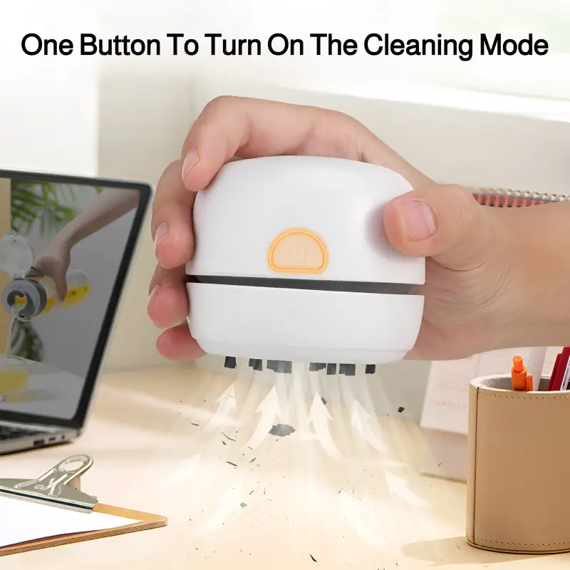 Desktop Cleaning Vacuum Cleaner Home Mini Portable Keyboard Silent Cleaner for Office Sofa Floor Study Desk Pencil Shavings