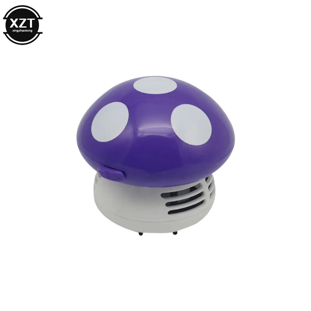 Mini Desktop Vacuum Cleaner 6 Colors Cute Small Mushroom Corner Desk Table Dust Vacuum Cleaner For Car Home Computer New Sweeper product view