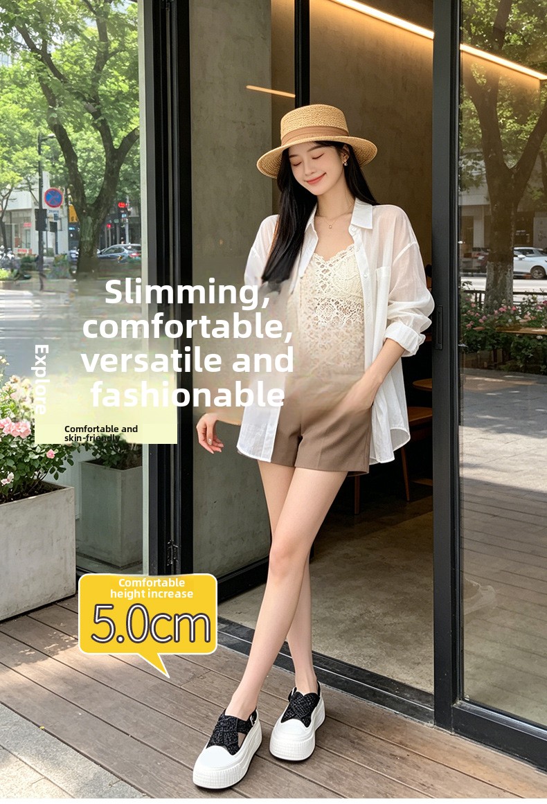 Womens Platform Sandals SlipOn Minimalist Summer New ClosedToe Bestseller Rhinestone HollowOut Breathable detail