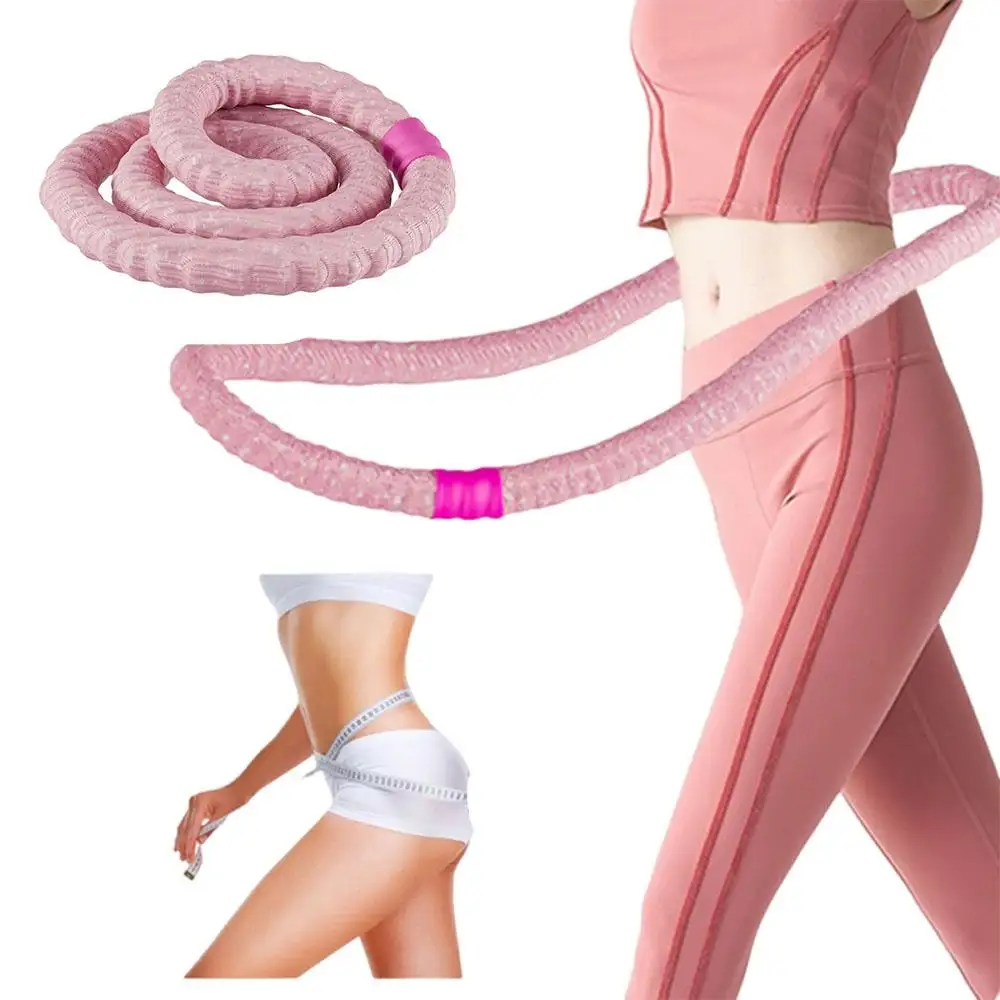 Soft Spring Fitness Circle Internal Spring Low Noise Weighted Fitness Hoop Foldable Thin Belly Abdominal Exercise Ring