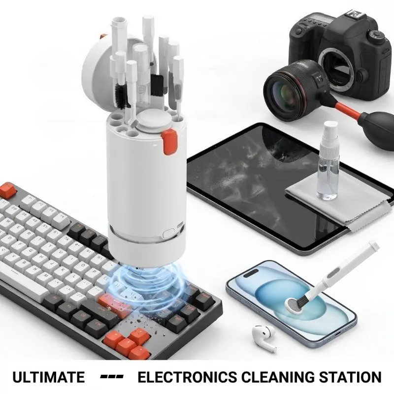 20 in 1 Computer Cleaning Kit Keyboard Screen Cleaner Portable Vacuum for Phone Camera Headphone with Detergent