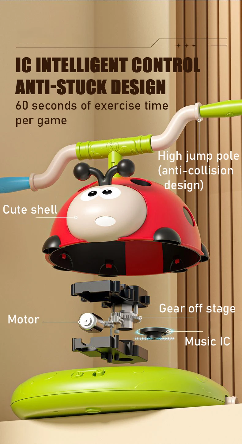 3 In 1 Musical Jump Outdoor Toys for Toddlers Shoot Launcher Toss Ring Game With Remote Control For Kids Indoor Sports Set Gift detail