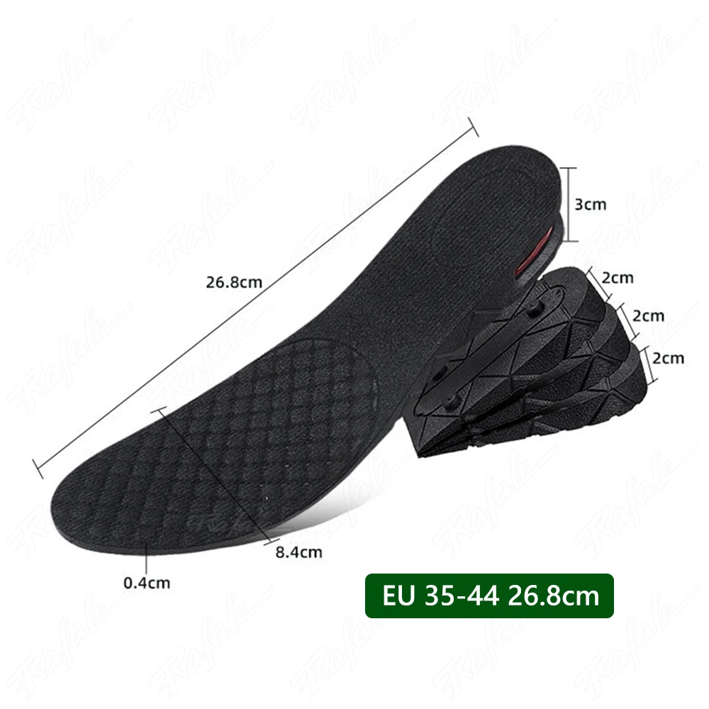 Insoles For Shoes Height Increase Insole Cushion 39cm Height Lift Adjustable Cut Shoe Heel Insert Taller Women Men Unisex detail