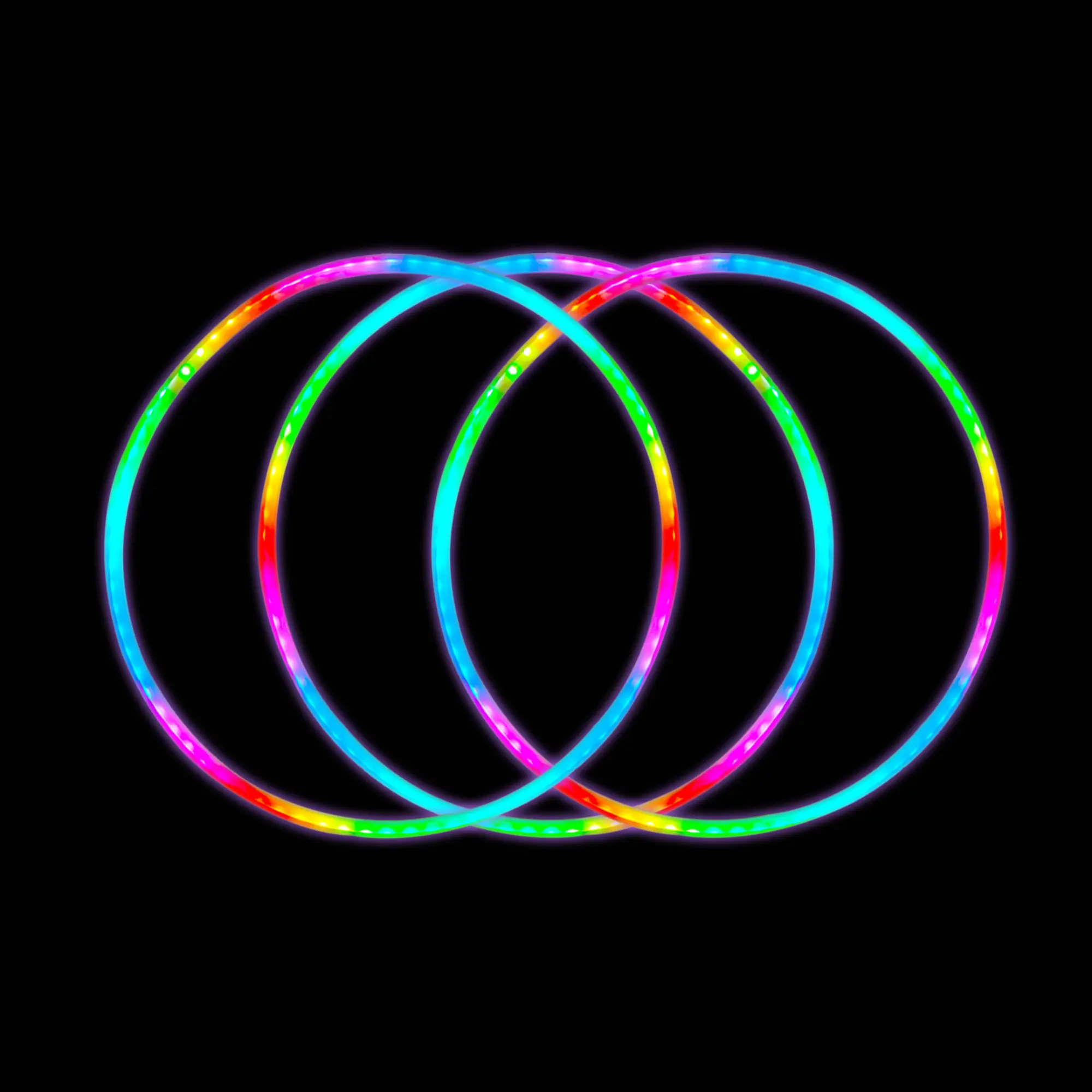 LED Hoop Color Strobing and Changing Hoop Light Up LED Dancing Hoops for Performance