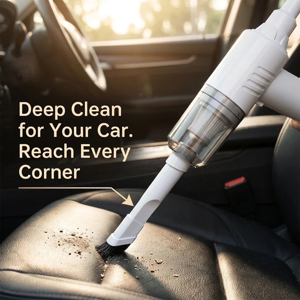 Portable Mini Wireless Vacuum Cleaner USB Rechargeable High Power Handheld Vacuum For Auto Car Home Desktop Computer Dust Cleaning product view