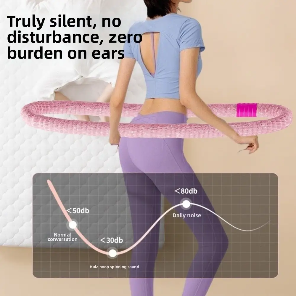 Soft Spring Fitness Circle Internal Spring Low Noise Weighted Fitness Hoop Foldable Thin Belly Abdominal Exercise Ring product view