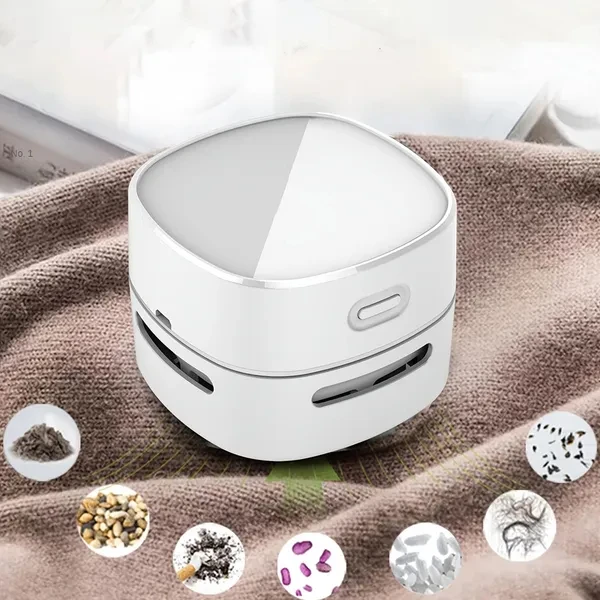 Handheld Mini Desktop Vacuum Desktop Cleaner Cleaning Energy Saving 360 Degree Rotation For Keyboard Home Office School detail