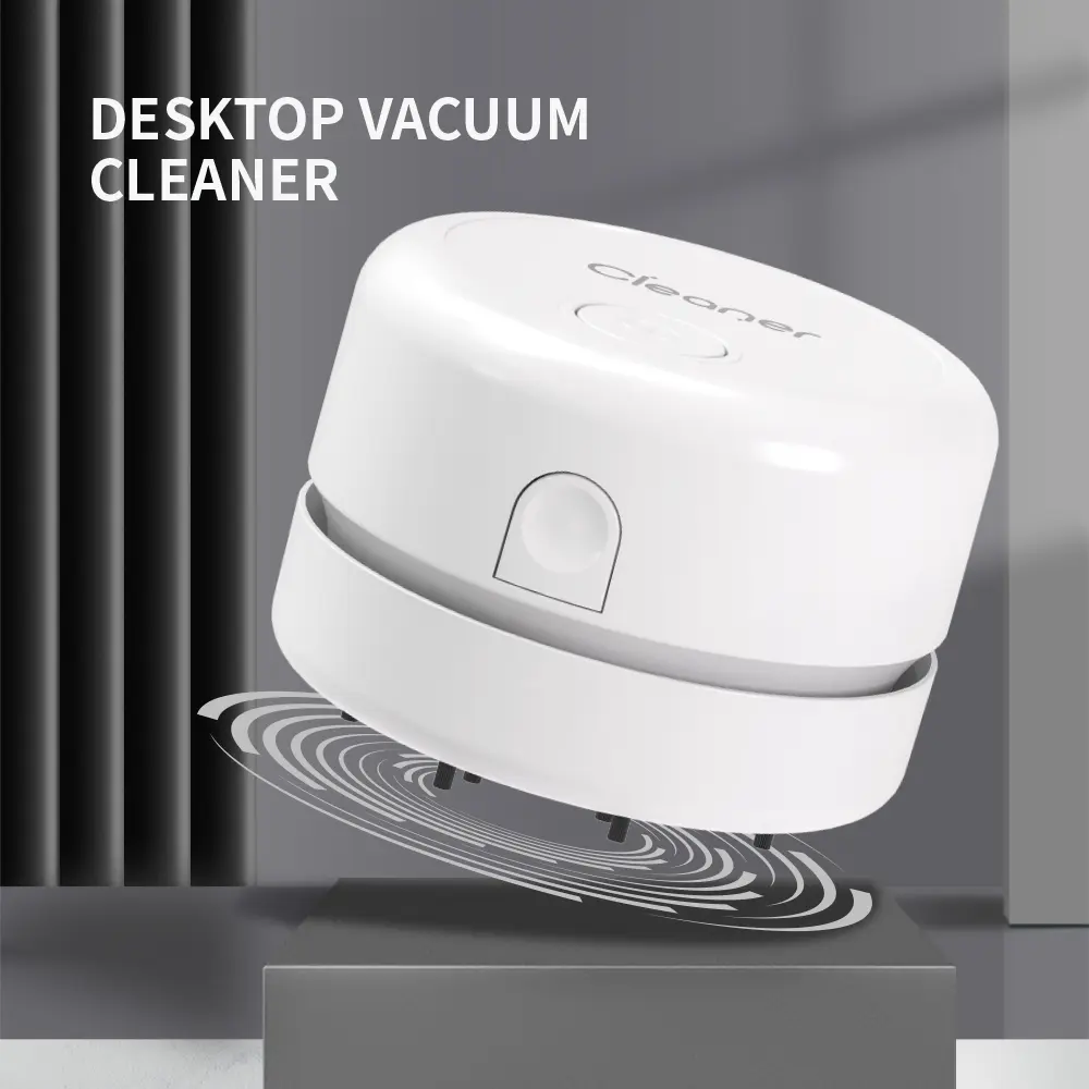 Cordless Mini Desk Vacuum Cleaner Portable Keyboard Cleaner Desktop Dust Sweeper for Home Office Table Crumbs product view