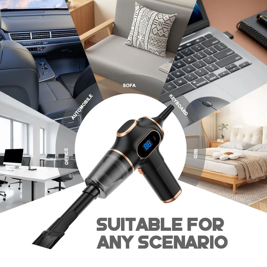 NEW ABS Wireless Car Vacuum Cleaner Home Appliance Sofa Office HighPower Household Cleaning Machine Mini Vacuum Carpet Cleaner detail