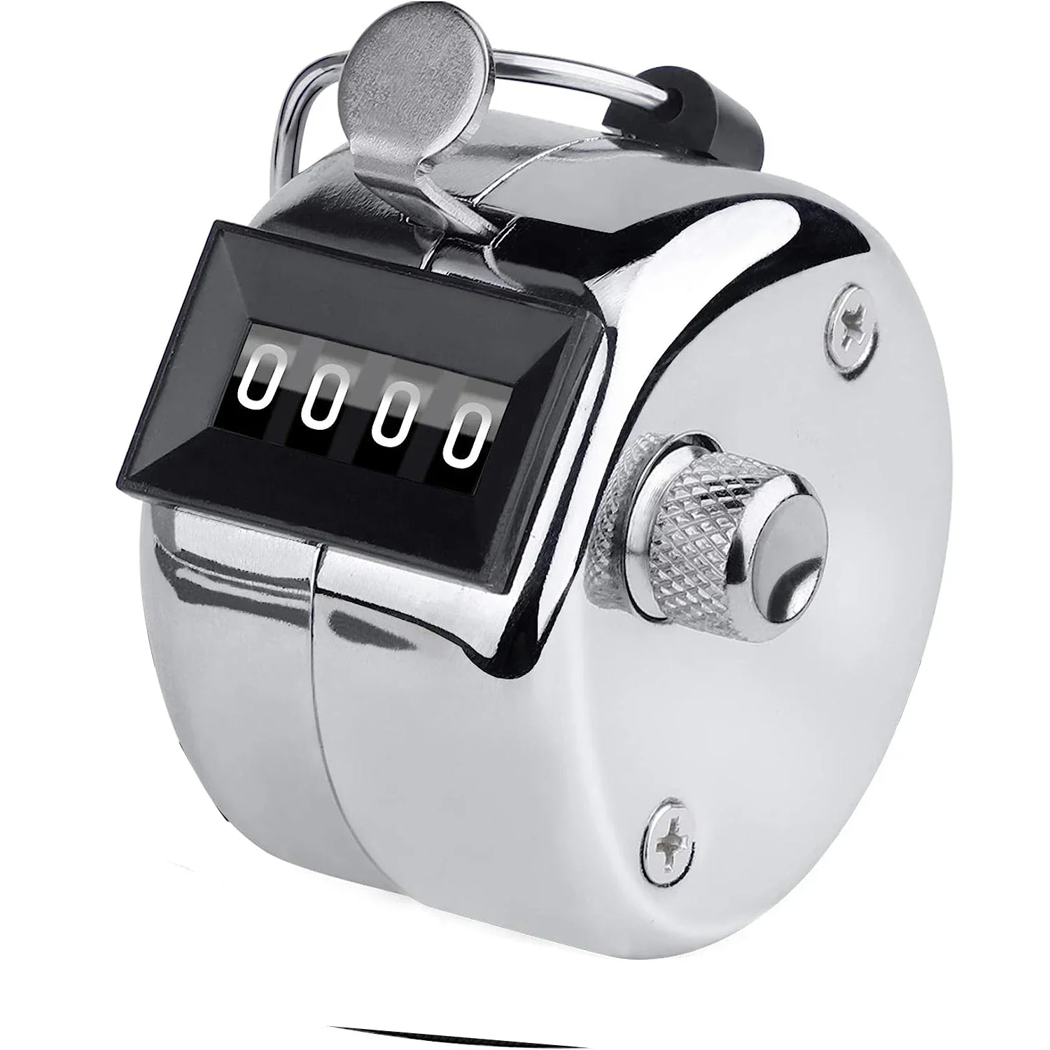 Metal Handheld Tally Counter 4Digit Number Count Clicker Counter Hand Mechanical Counters Clickers Pitch Counter for Coaching detail