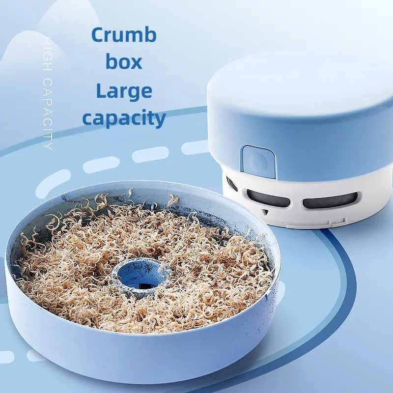 Desktop Vacuum Cleaner Cleaning Stationery Student Suction Eraser Shavings Pencil Gray Childrens Electric Small Mini Charging product view