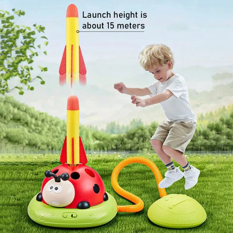 3 In 1 Musical Jump Outdoor Toys for Toddlers Shoot Launcher Toss Ring Game With Remote Control For Kids Indoor Sports Set Gift product view