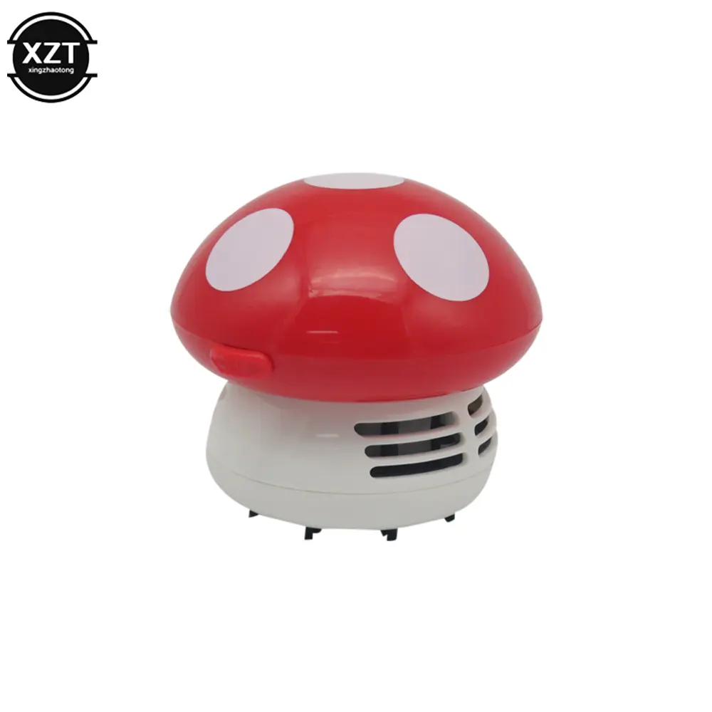 Mini Desktop Vacuum Cleaner 6 Colors Cute Small Mushroom Corner Desk Table Dust Vacuum Cleaner For Car Home Computer New Sweeper product view