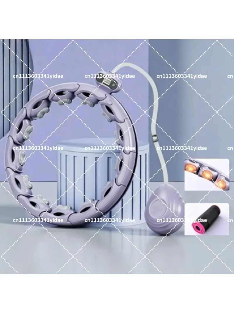 Smart Weighted Hula Hoop with Counter Massage AutoLock NonDrop Fitness Hoop for Core Workout at Home product view