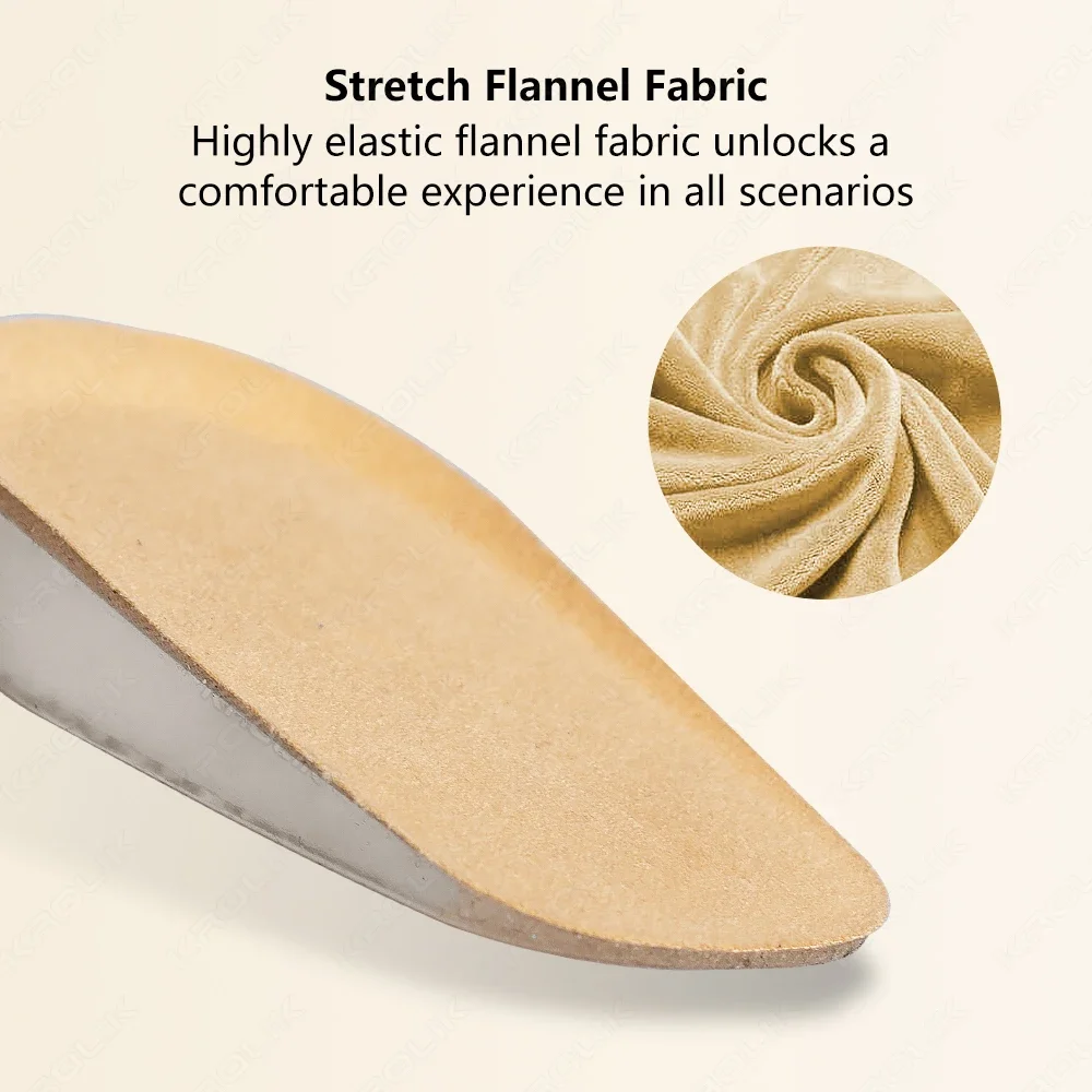 2PCS Silicone Invisible Height Increase Insoles for Men Women Shoes Insert Heightening Insoles for Shoes Heel Lift Gel Foot Pads product view