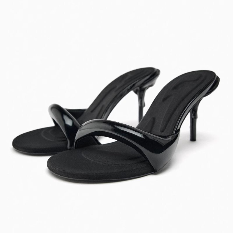 New Design Vintage Rhinestone Sandals for Women in the Summer Featuring a Fish Mouth and Color Blocked High Heels detail