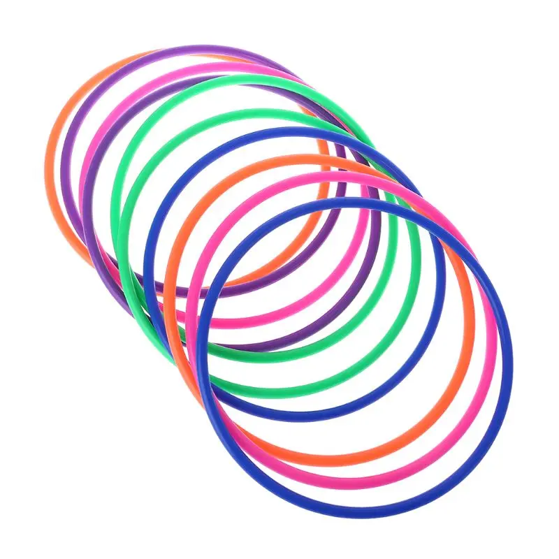 10 Pcs Plastic Toss Rings Throw Carnival Backyard Park Games Kids Intelligence Development Educational Exercise Prop Toy detail