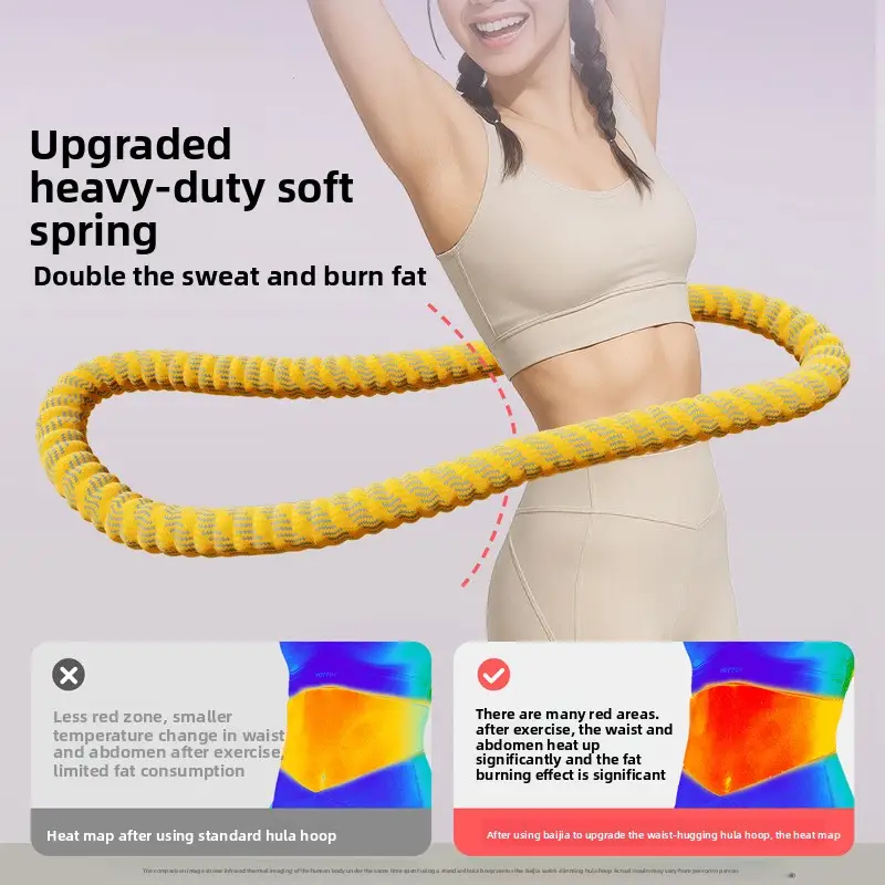 1pc Hula Hoop Fitness Soft Hula Hoop Not Hurt Body Weight Loss Thin Belly Slim Circle Waist Training Equipment Women Household product view