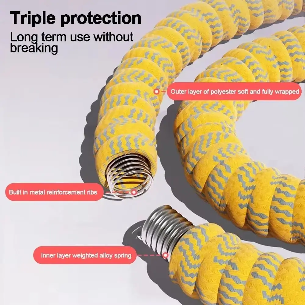 Portable Fat Burning Sports Hoop Foldable Soft Spring Spring Tube Yoga Circle Adjustable Durable Fitness Circle Aerobic Exercise product view