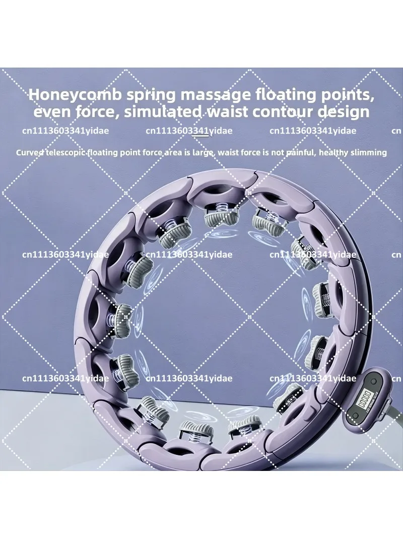 Smart Weighted Hula Hoop with Counter Massage AutoLock NonDrop Fitness Hoop for Core Workout at Home detail