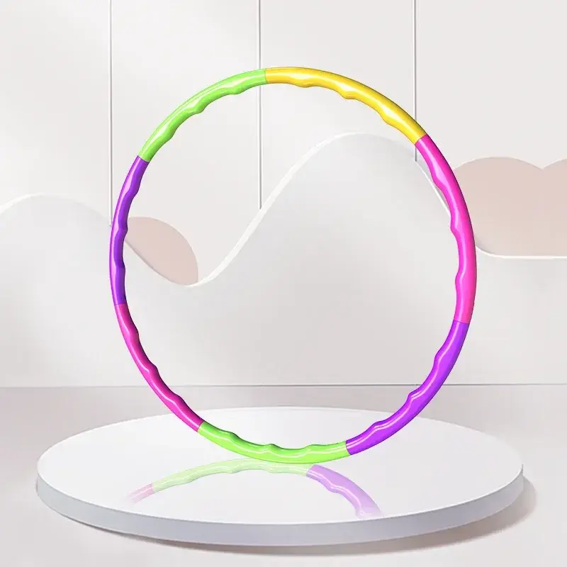 Hula Hoop Sport Removable Colorful Kids Hula Hoop Equipment Portable Plastic Fitness Sports Equipment Best Gift for Kids product view