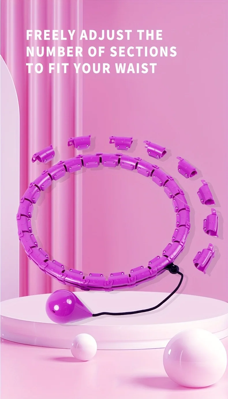 Smart Sport Hoop Weighted Exercise Hoops for Adults Easy Detachable Design With Adjustable WeightFitness Gym Equipment for Home detail