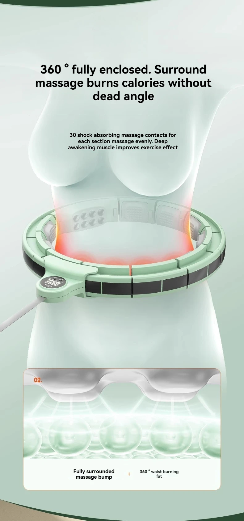 Smart Sport Hoops Hula Hoop for Abdominal Tightening and Weight Loss Waistslimming Tool for Women detail