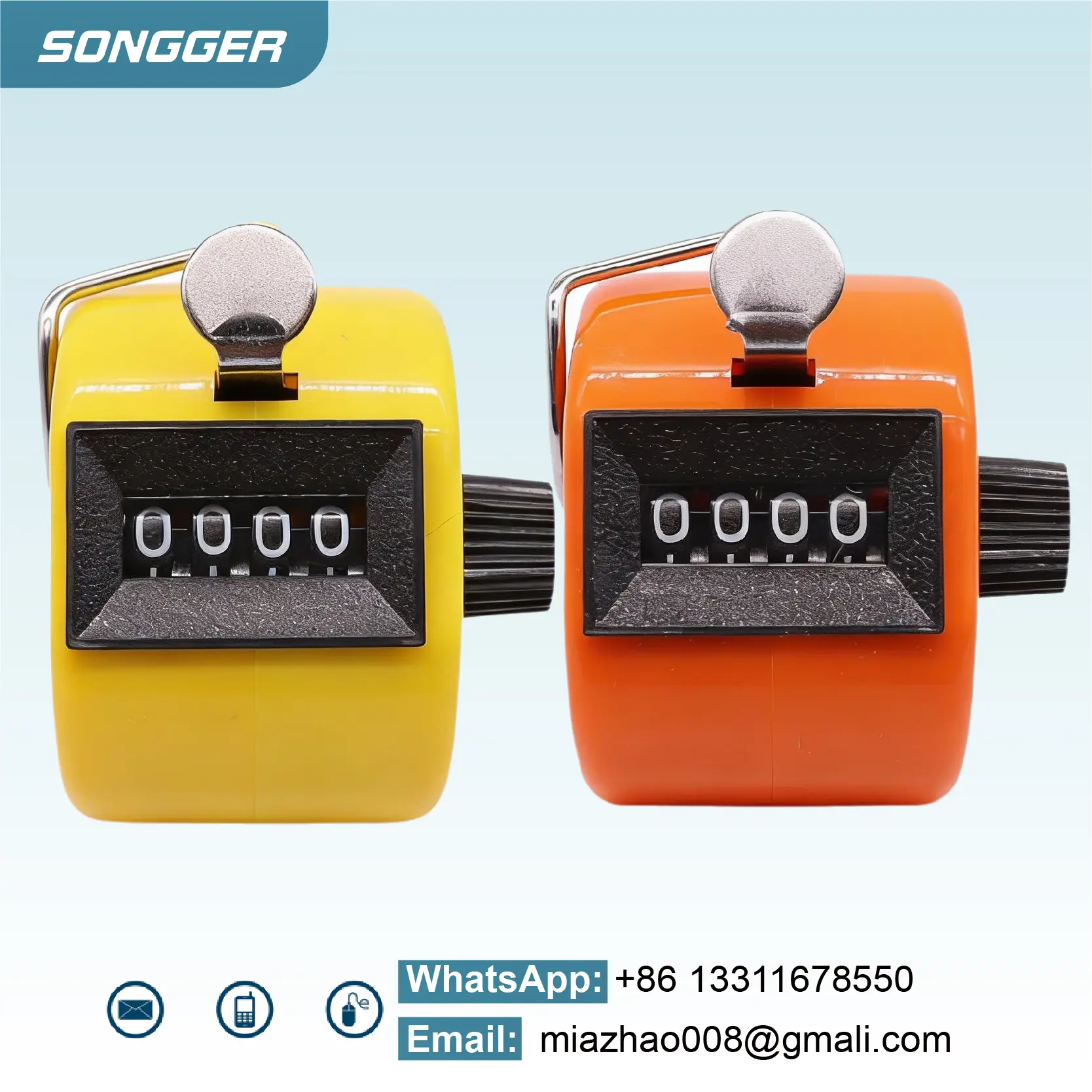 4 Digit Handheld Mechanical Tally Counter Clicker for Events Crowd Counting Warehouse Attendance 09999 No Battery product view