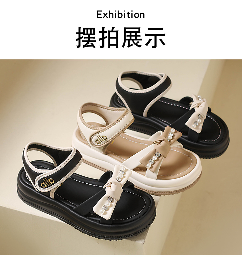 Soft Cushioned Platform Toe Casual Roman Sandals Women Summer Outdoor New Style Featuring Velcro Straps detail