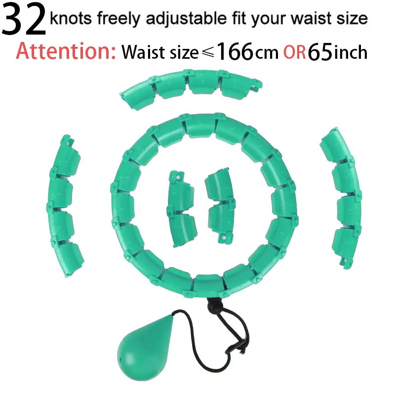 32202428 Adjustable Sport Hoops Thin Waist Exercise Detachable Massage Hoops Fitness Equipment Gym Home Training Weight Loss product view