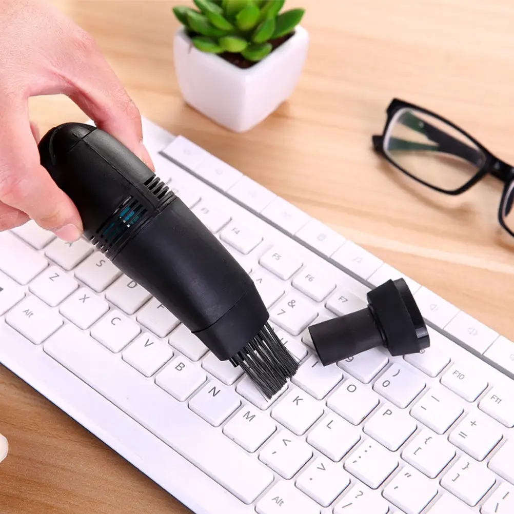 2Pcs Keyboard Cleaner USB Mini Vacuum Handheld Computer Cleaner Detachable Dust Cup High Efficient Filtration System for Desk