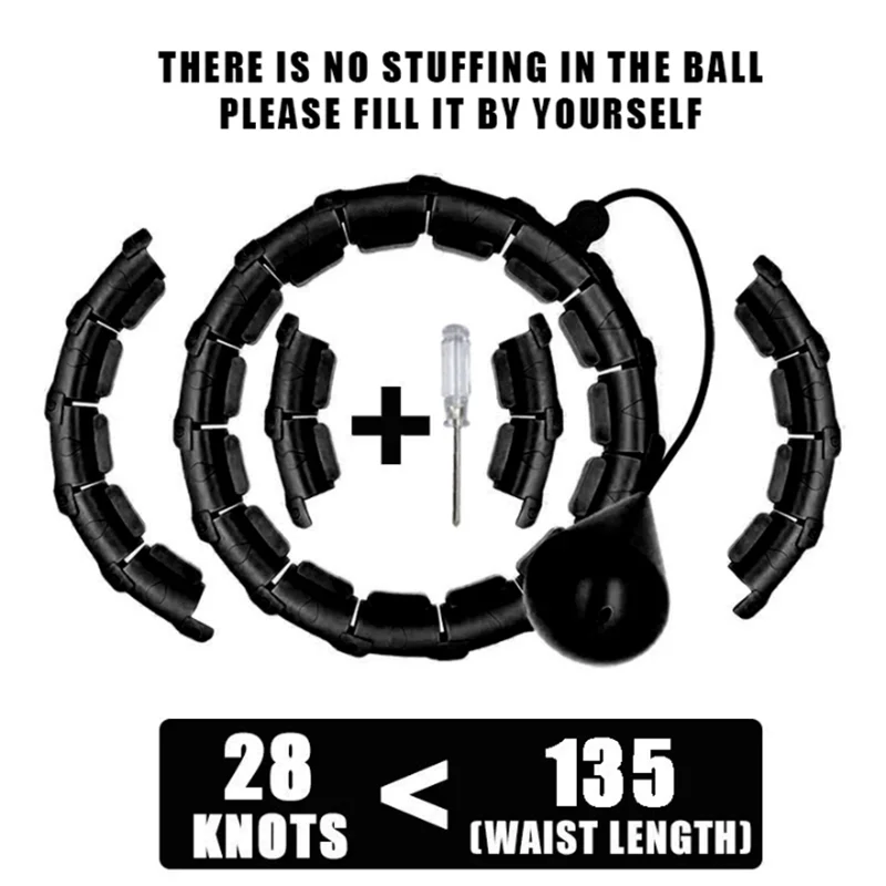 Smart Sport Hoop Weighted Exercise Hoops for Adults Easy Detachable Design With Adjustable WeightFitness Gym Equipment for Home product view
