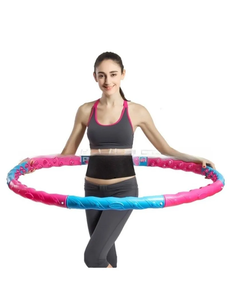Magnetic Massage Exercise Hoop Detachable Massage Magnetic Exercise Hoop Portable Fitness Sport Hoops for Adults Body Building detail