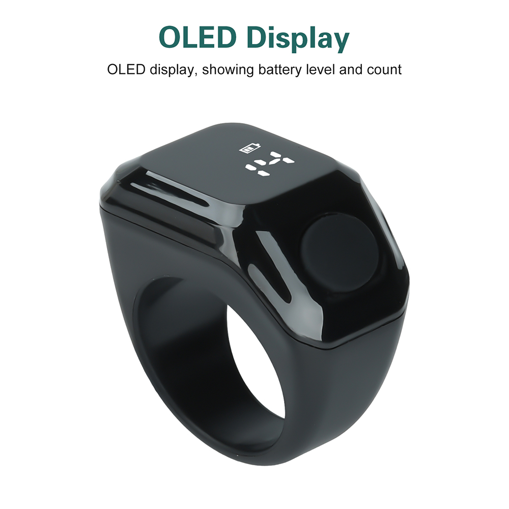 Smart APP Tally Counters Portable Digital Ring Counter Bluetooth Counting Muslims Zikr Ring Prayer Time Vibration Reminder detail
