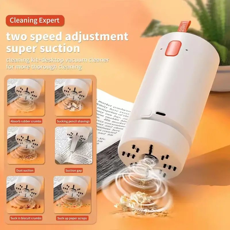 20 in 1 Computer Cleaning Kit Keyboard Screen Cleaner Portable Vacuum for Phone Camera Headphone with Detergent product view