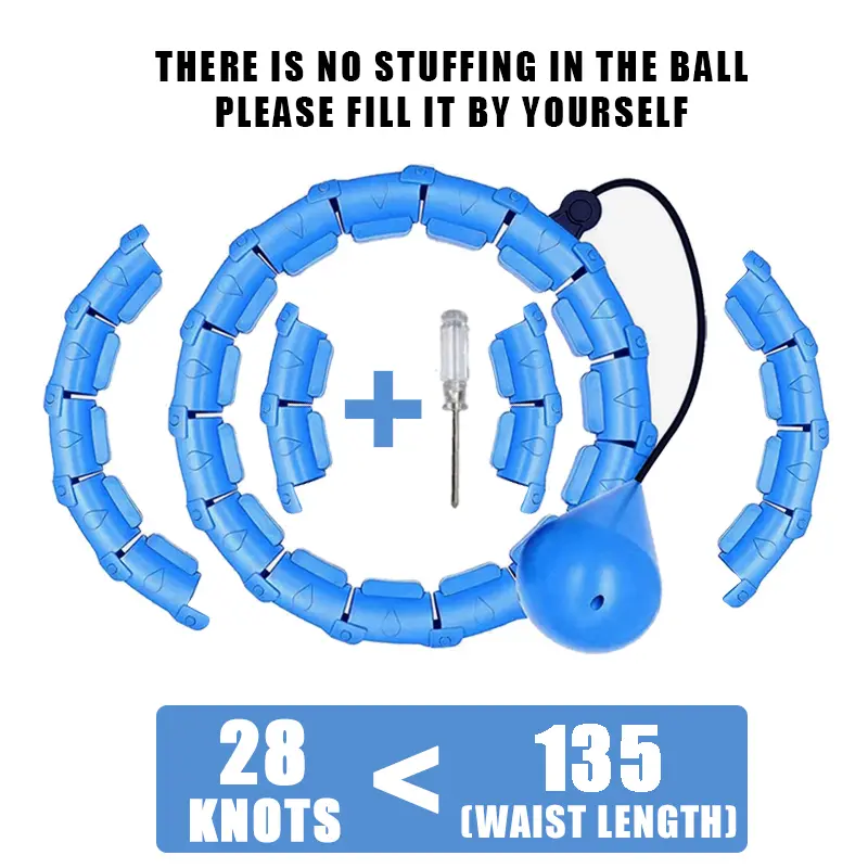 Smart Sport Hoop Weighted Exercise Hoops for Adults Easy Detachable Design With Adjustable WeightFitness Gym Equipment for Home product view