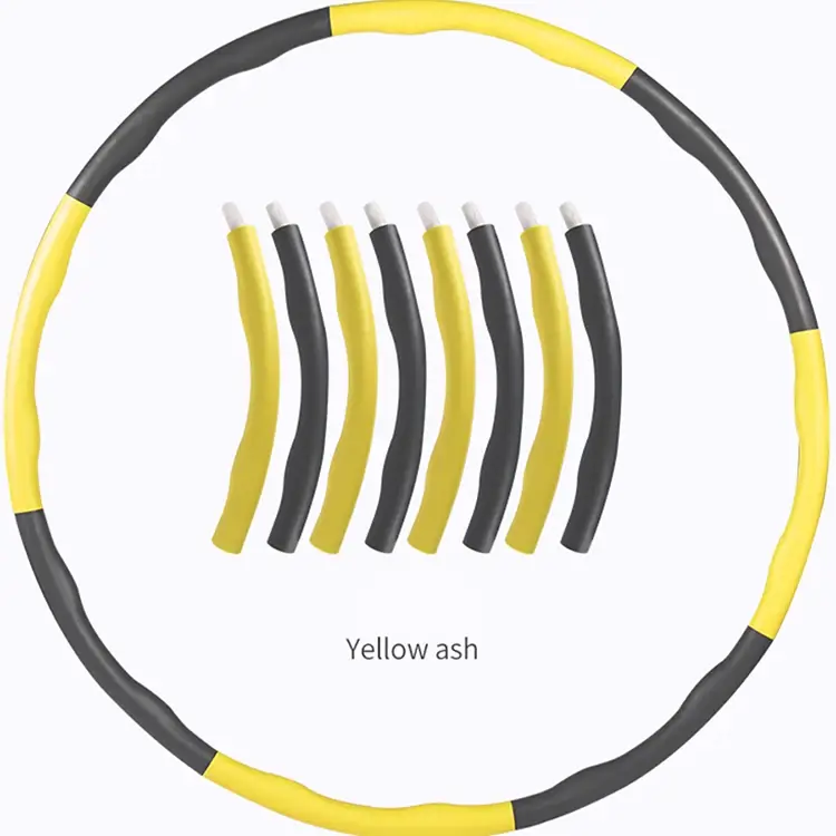 Health Weighted Flexible Fat Burning Gym Fitness Exercise Yoga Eco-friendly Adjustable Soft Colorful Hula Circle Hoops
